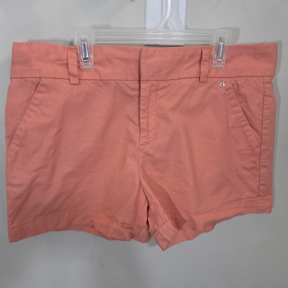 ⭐️Calvin Klein Women's Peach Shorts Size 10 - Picture 1 of 5